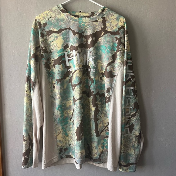 Huk Other - Huk Men's Kryptek Camo Icon long-sleeve performance fishing shirt Size XL